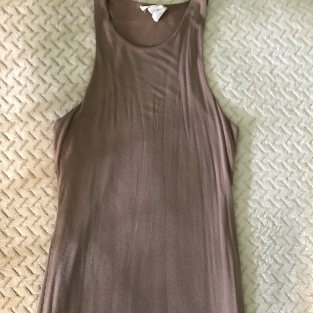 Nude maxi dress
